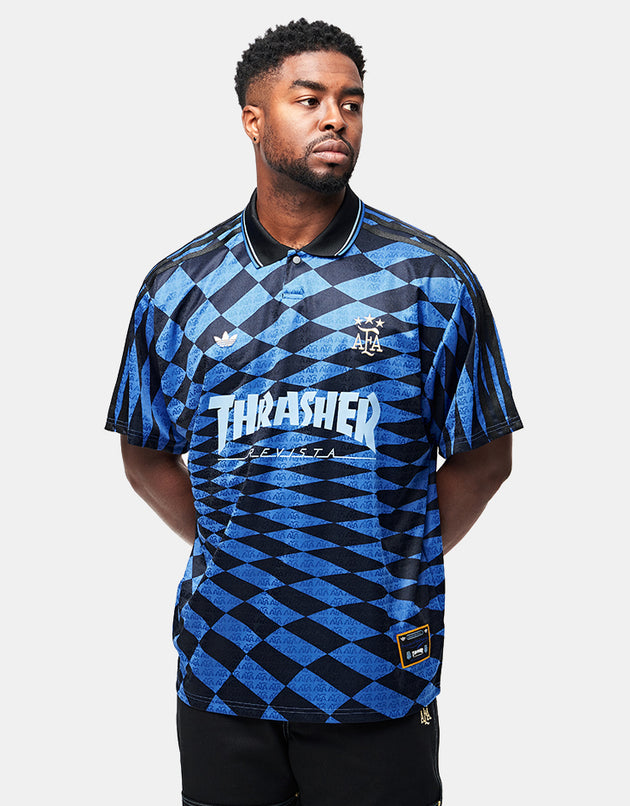 adidas x Thrasher x AFA S/S Jersey - Black/Blue