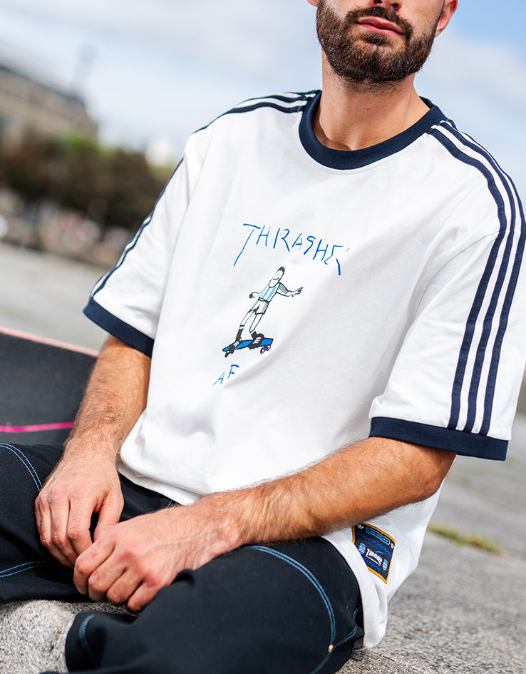 adidas x Thrasher x AFA Gonz Ringer T-Shirt - Core White