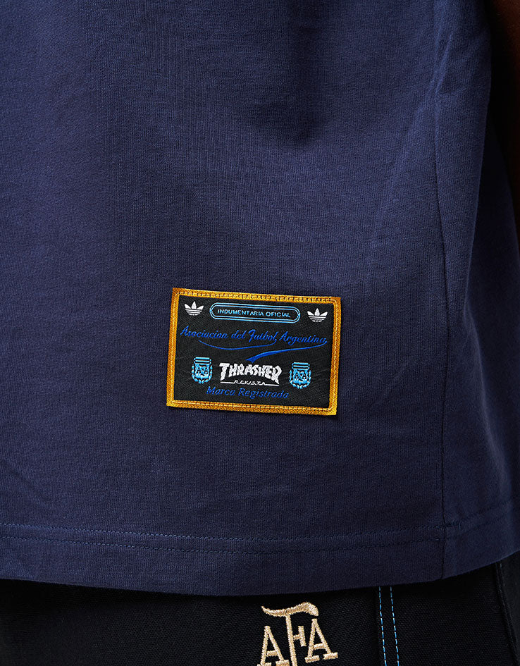 adidas x Thrasher x AFA Argentina T-Shirt II - Night Navy