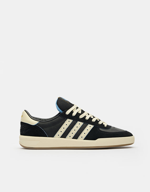 adidas x Thrasher x AFA Glenburn Skate Shoes - Core Black/Cream White/Gum