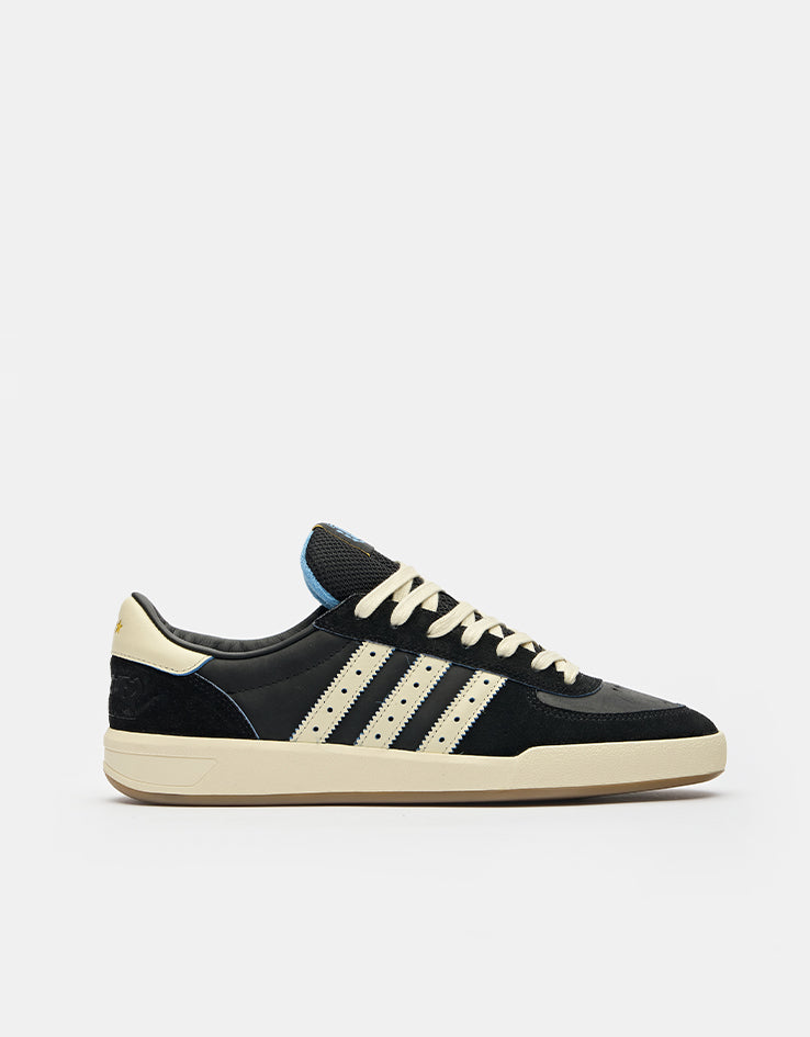 adidas x Thrasher x AFA Glenburn Skate Shoes - Core Black/Cream White/Gum