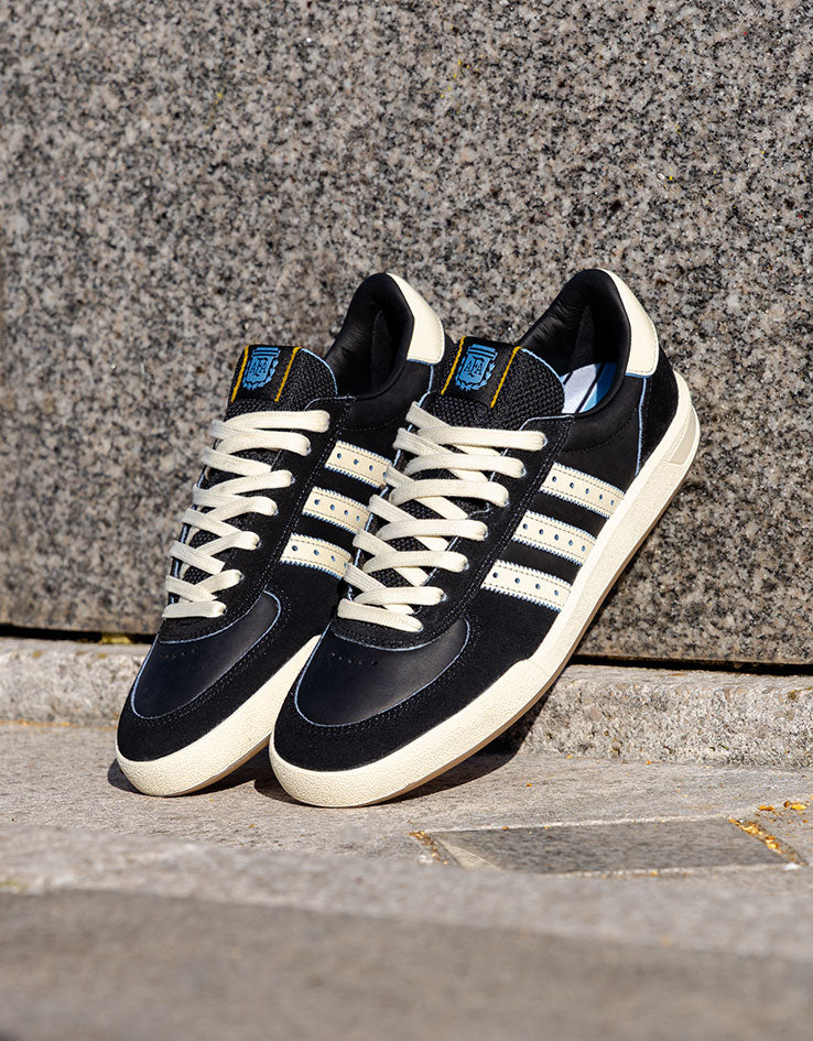 adidas x Thrasher x AFA Glenburn Skate Shoes - Core Black/Cream White/Gum