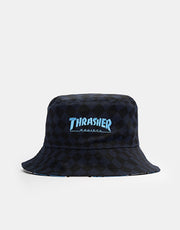 adidas x Thrasher x AFA Reversible Bucket Hat - Night Navy/Light Blue