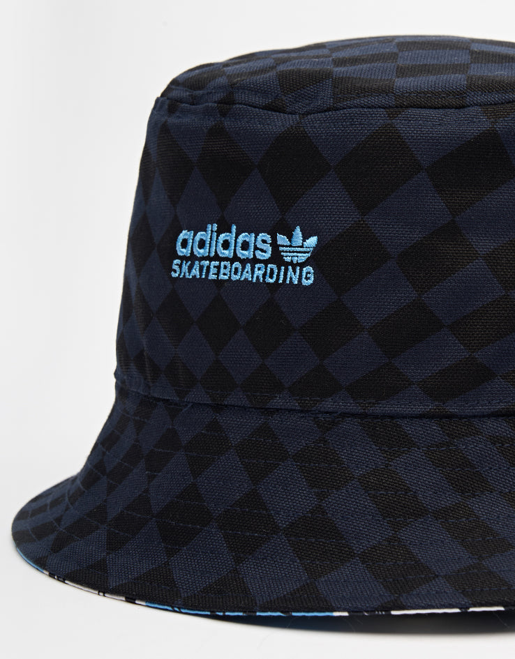 adidas x Thrasher x AFA Reversible Bucket Hat - Night Navy/Light Blue