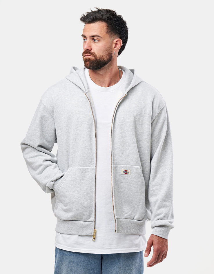 Dickies Fostoria Full Zip Hoodie - Light Gray