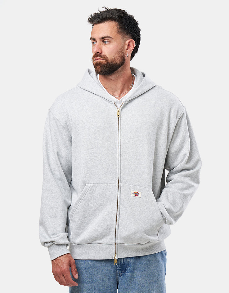 Dickies Fostoria Full Zip Hoodie - Light Gray