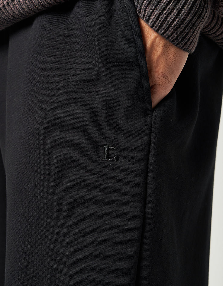 Route One Wide Leg Sweatpant - Black