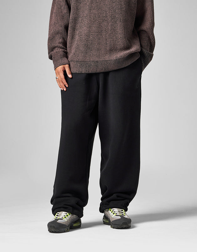 Route One Wide Leg Sweatpant - Black