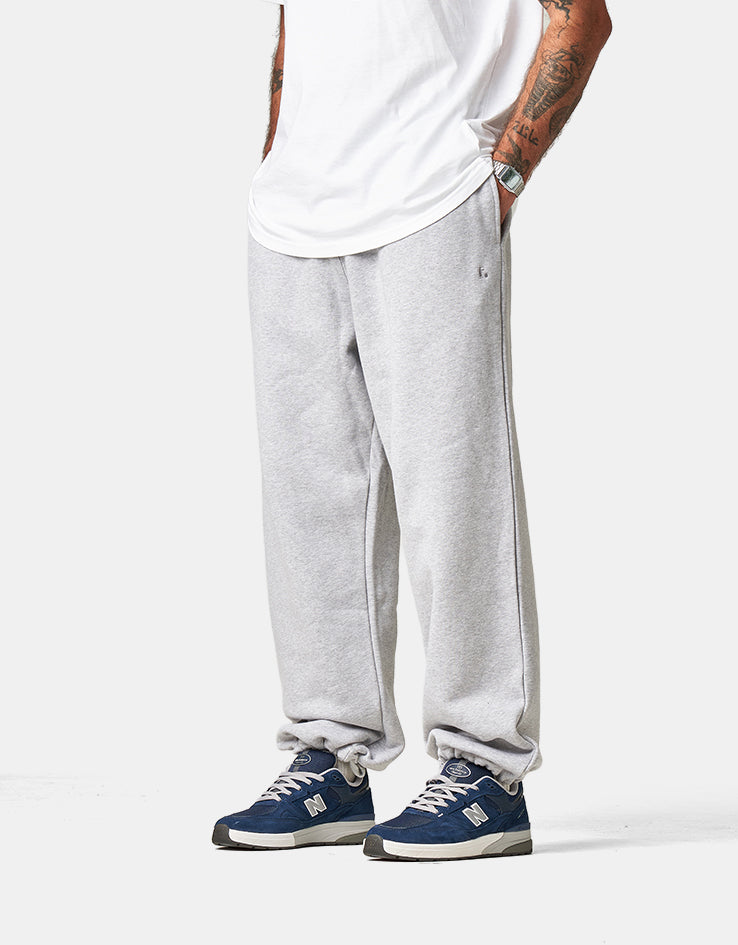 Route One Wide Leg Sweatpant - Heather Grey