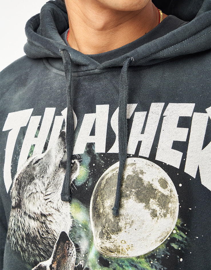 Thrasher Wolves Pullover Hoodie - Black
