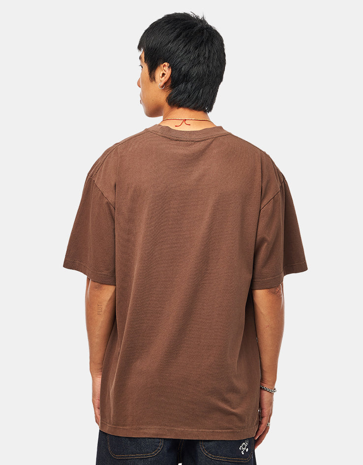 Thrasher Mag Logo Vintage T-Shirt - Brown