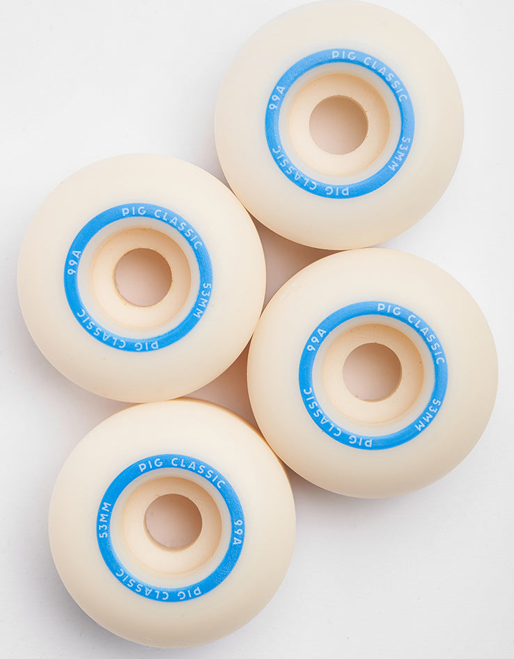 Pig Classic Blue 99a Skateboard Wheels - 53mm