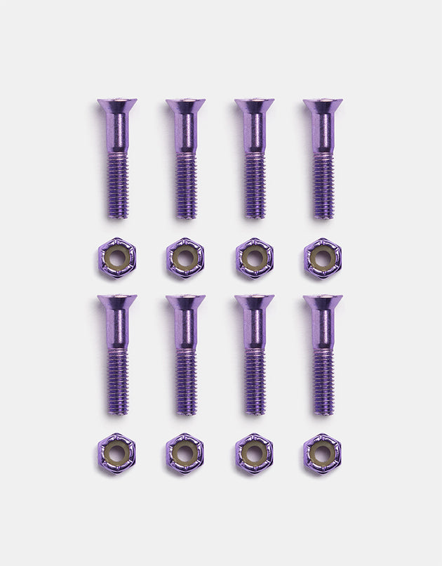 Pig Anodized Purple 1" Phillips Bolts