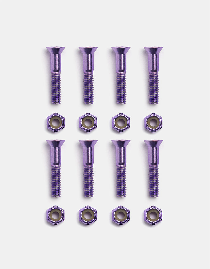 Pig Anodized Purple 1" Phillips Bolts