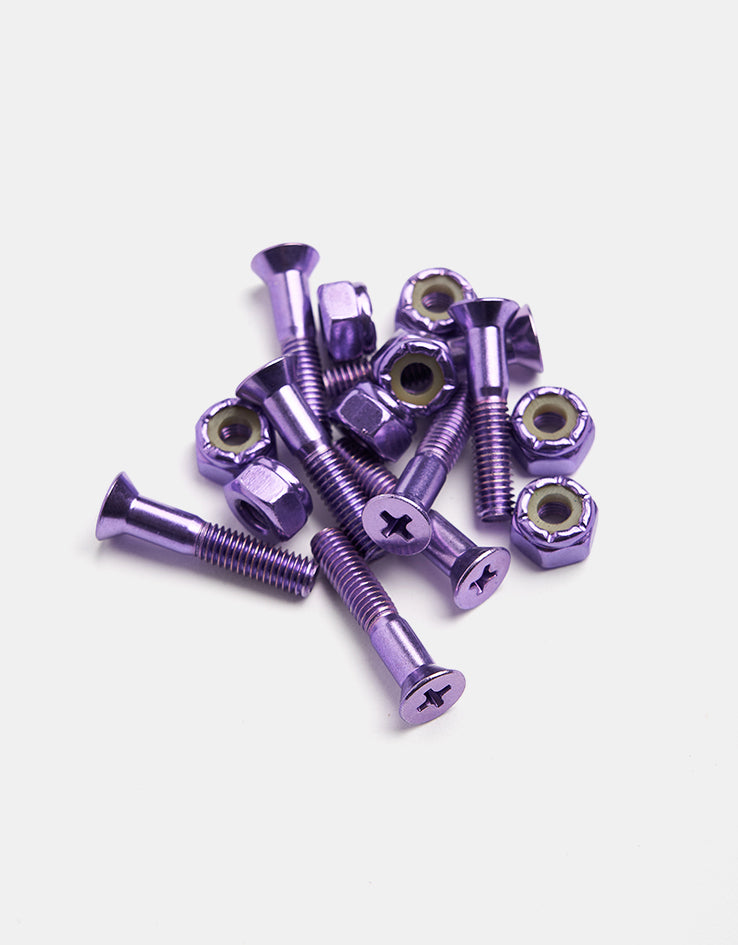 Pig Anodized Purple 1" Phillips Bolts