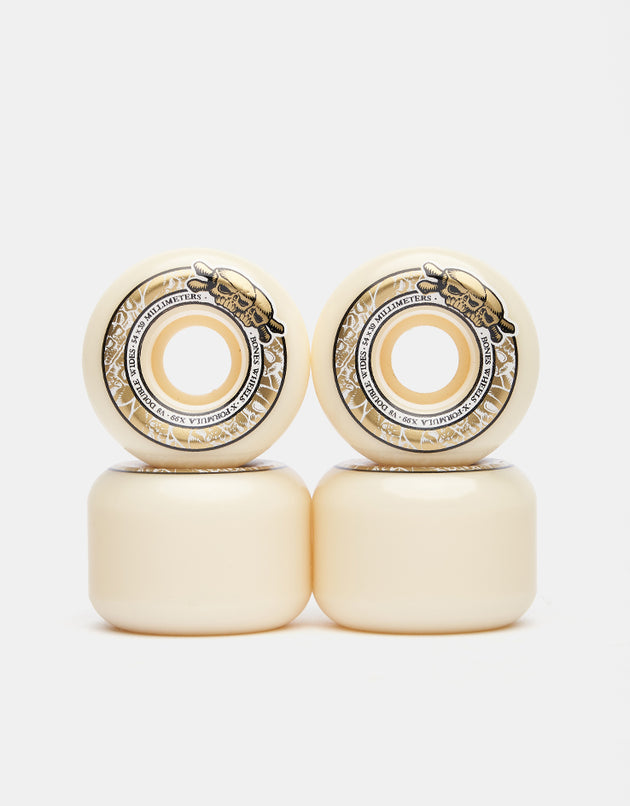 Bones Skull Double Wides V8 99A Skateboard Wheels