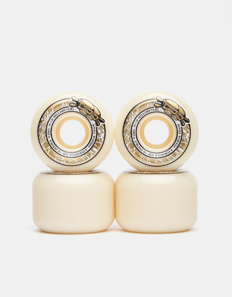 Bones Skull Double Wides V8 99A Skateboard Wheels
