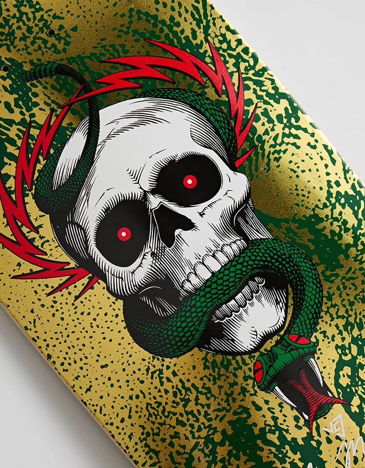 Powell Peralta McGill Skull & Snake Gold Foil Skateboard Deck - 10"