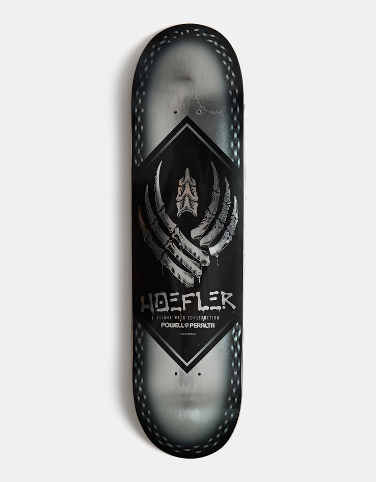 Powell Peralta Hoefler Chains FLIGHT Silver Foil Skateboard Deck - 8"