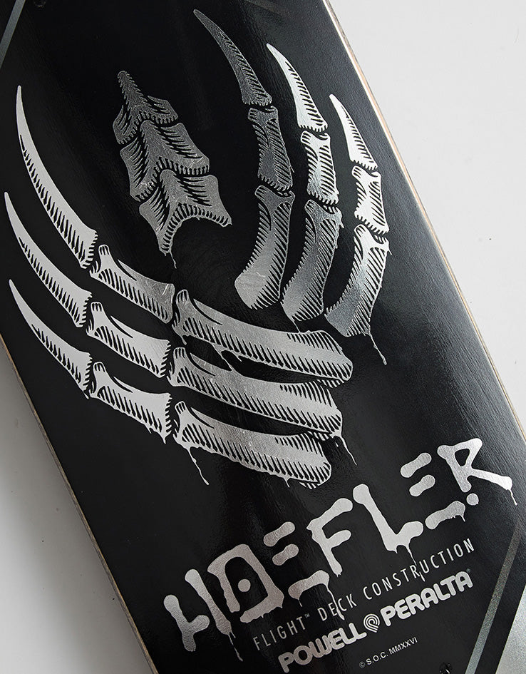 Powell Peralta Hoefler Chains FLIGHT Silver Foil Skateboard Deck - 8"