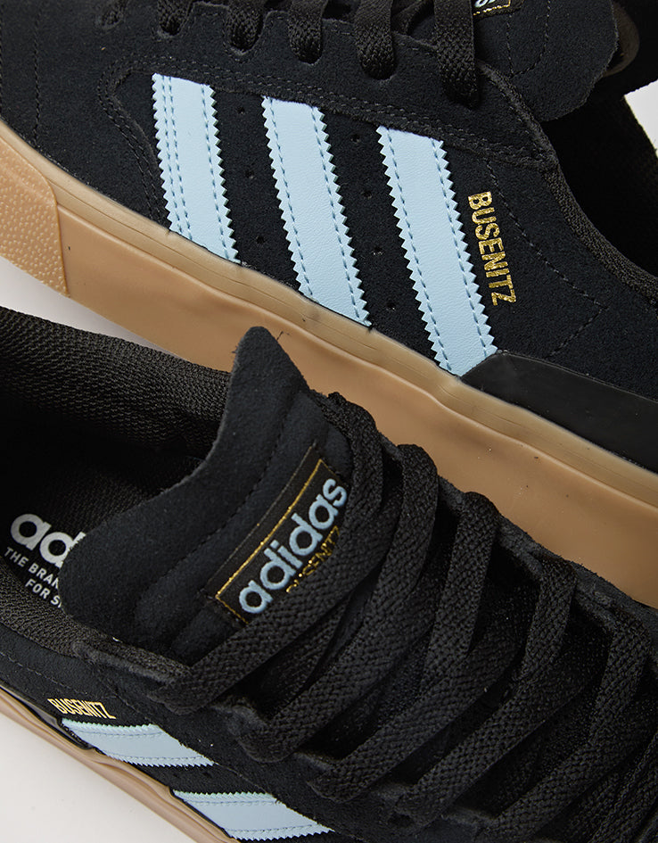 adidas Busenitz Vulc II Skate Shoes - Core Black/Clear Sky/Gum