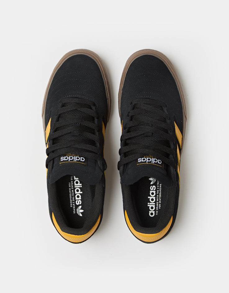 adidas Busenitz Vulc II Skate Shoes - Core Black/Preloved Yellow/Gum