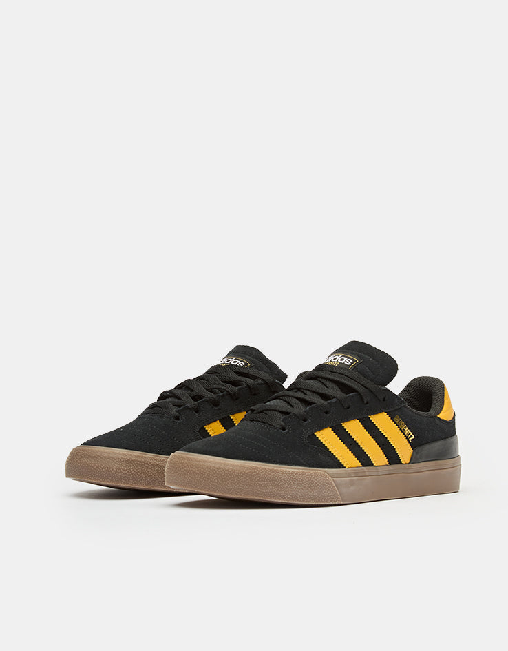 adidas Busenitz Vulc II Skate Shoes - Core Black/Preloved Yellow/Gum