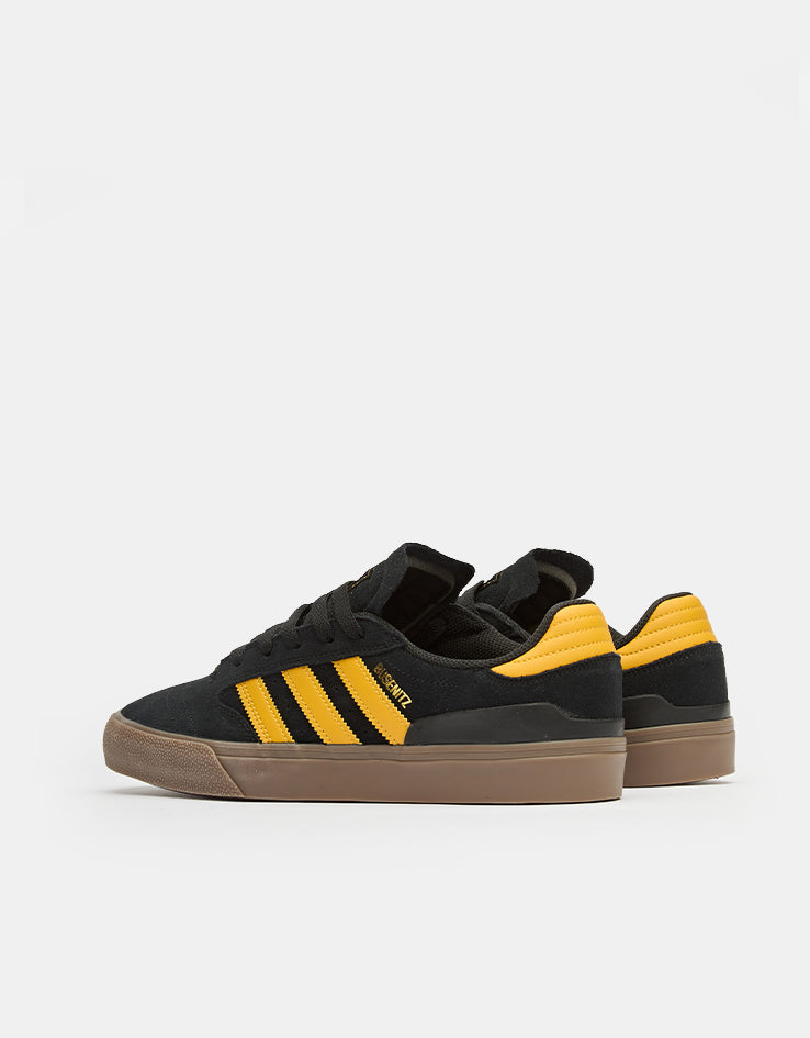 adidas Busenitz Vulc II Skate Shoes - Core Black/Preloved Yellow/Gum