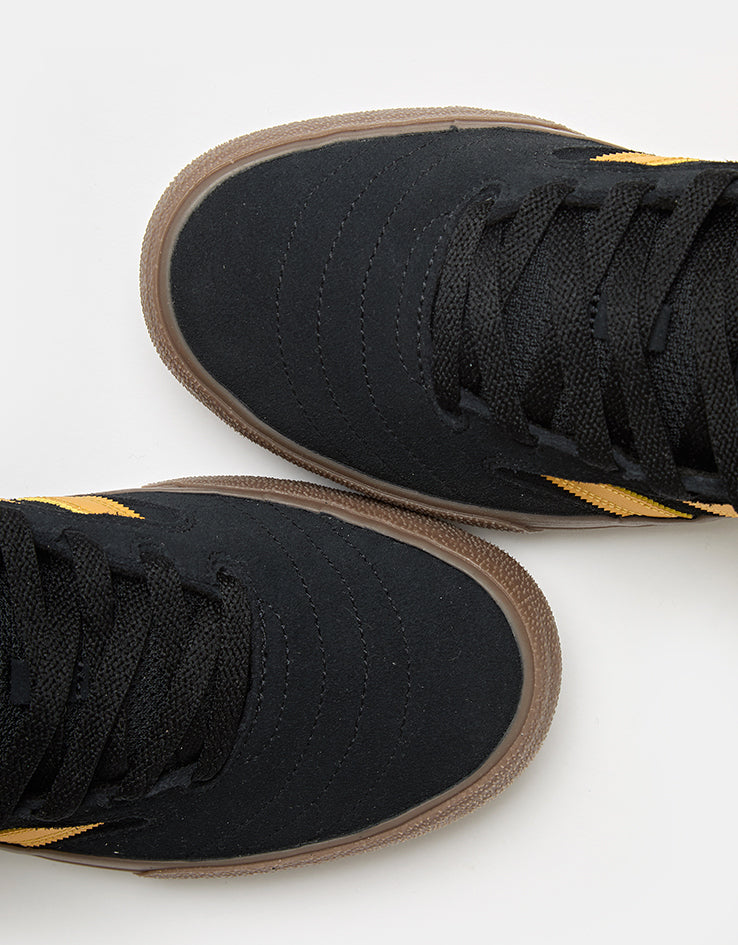 adidas Busenitz Vulc II Skate Shoes - Core Black/Preloved Yellow/Gum
