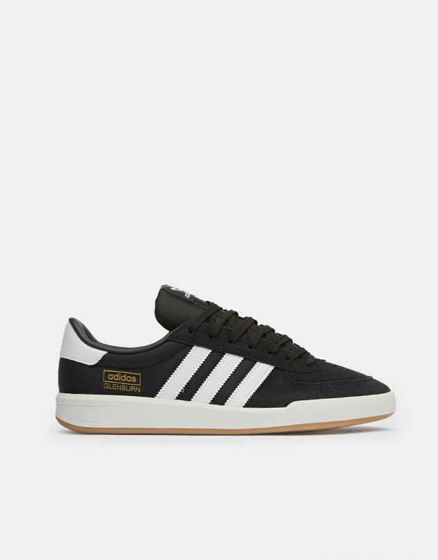 adidas Glenburn Skate Shoes - Core Black/White/Gum