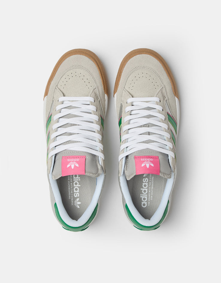 adidas Nora Skate Shoes - Grey/Green/Pink Fusion