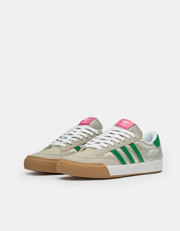 adidas Nora Skate Shoes - Grey/Green/Pink Fusion