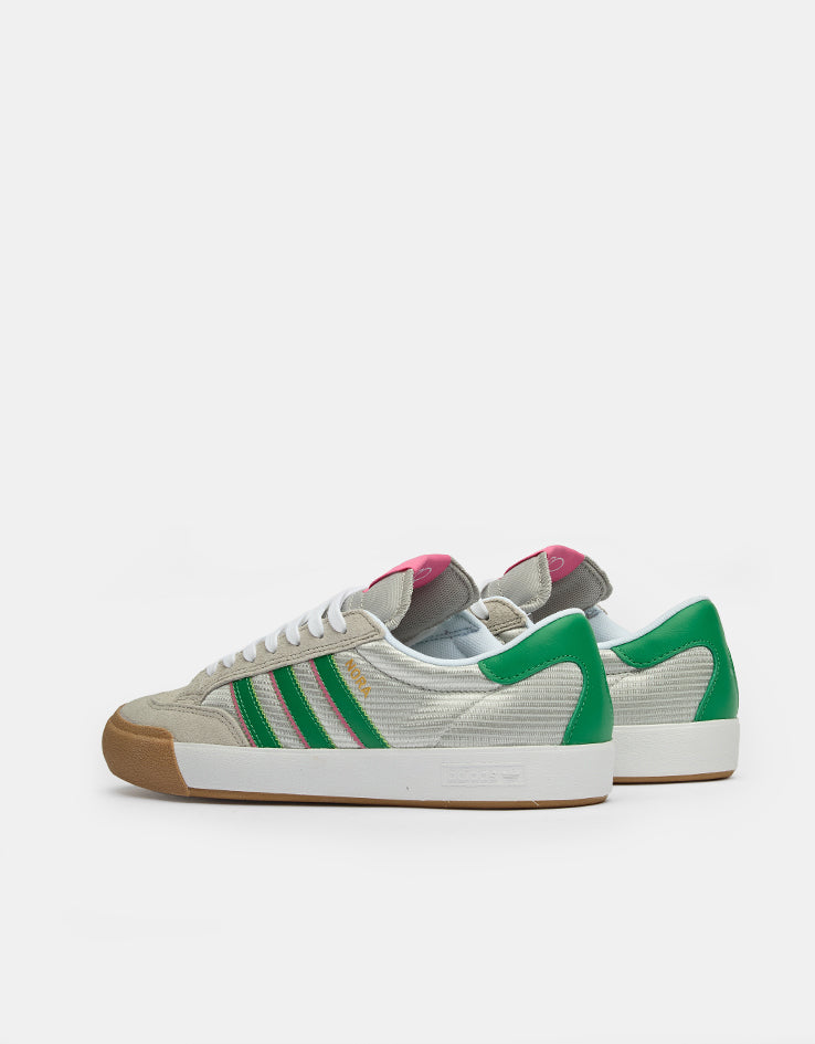 adidas Nora Skate Shoes - Grey/Green/Pink Fusion