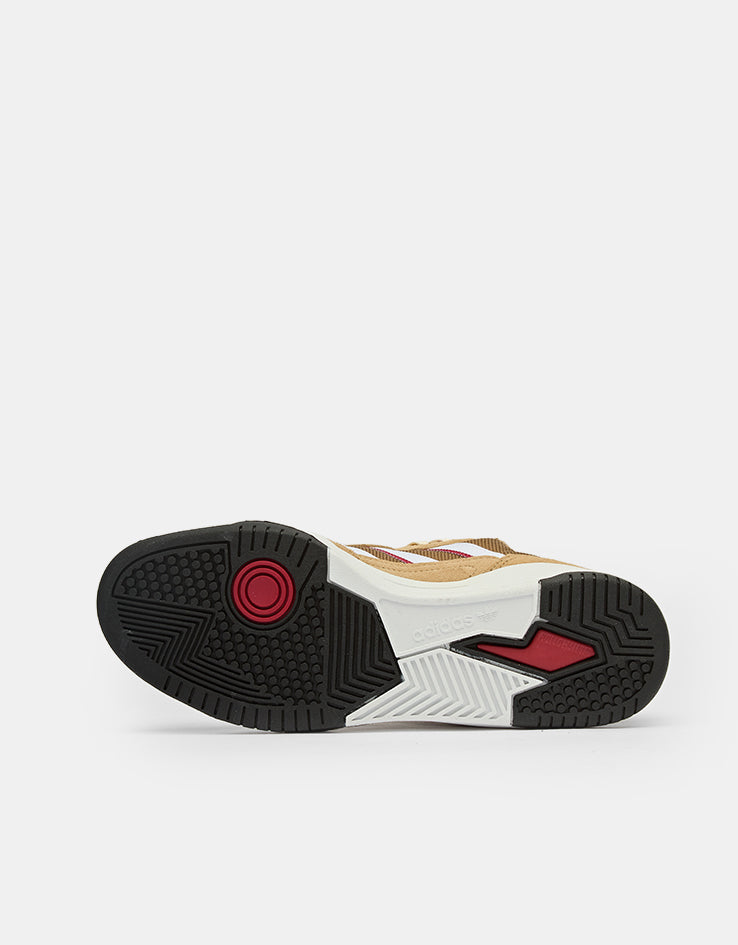 adidas Tekkira Cup Skate Shoes - Cardboard/White/Team Victory Red