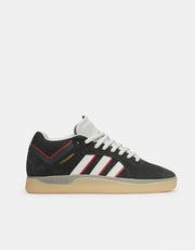 adidas Tyshawn Skate Shoes - Carbon/Crystal White/Better Scarlet