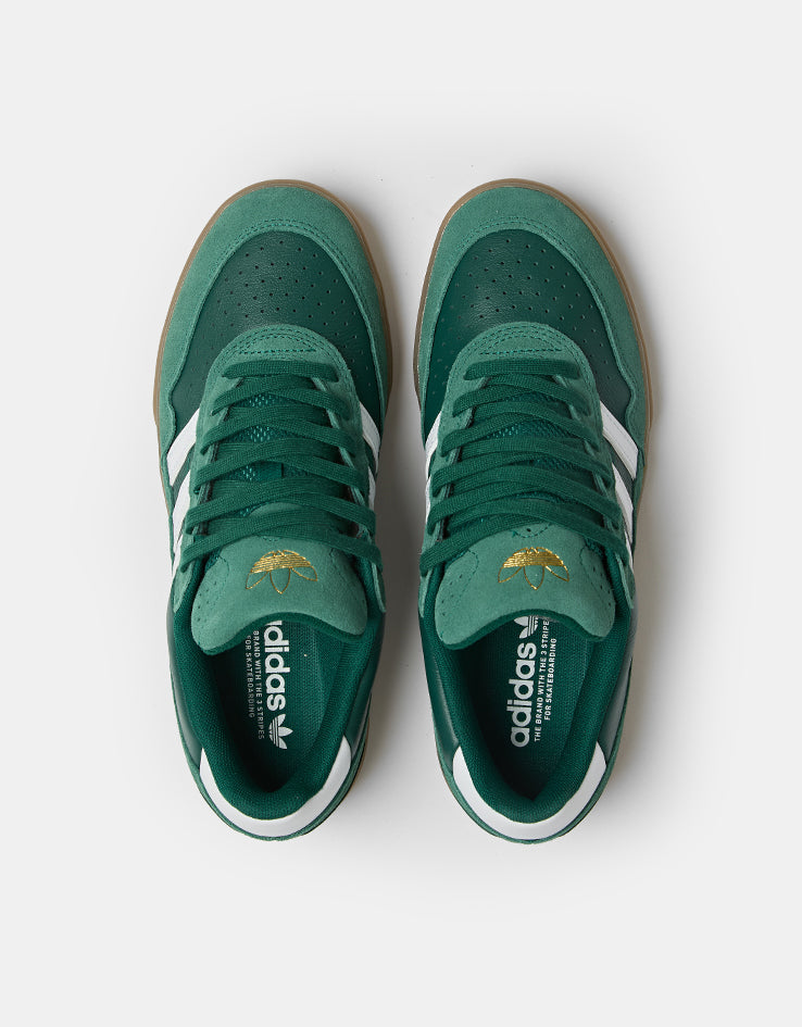 adidas Tyshawn II Skate Shoes - Collegiate Green/White/Gum