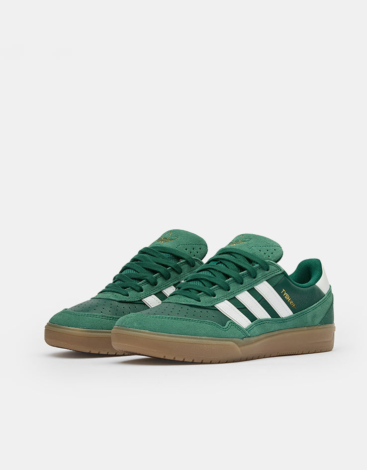 adidas Tyshawn II Skate Shoes - Collegiate Green/White/Gum