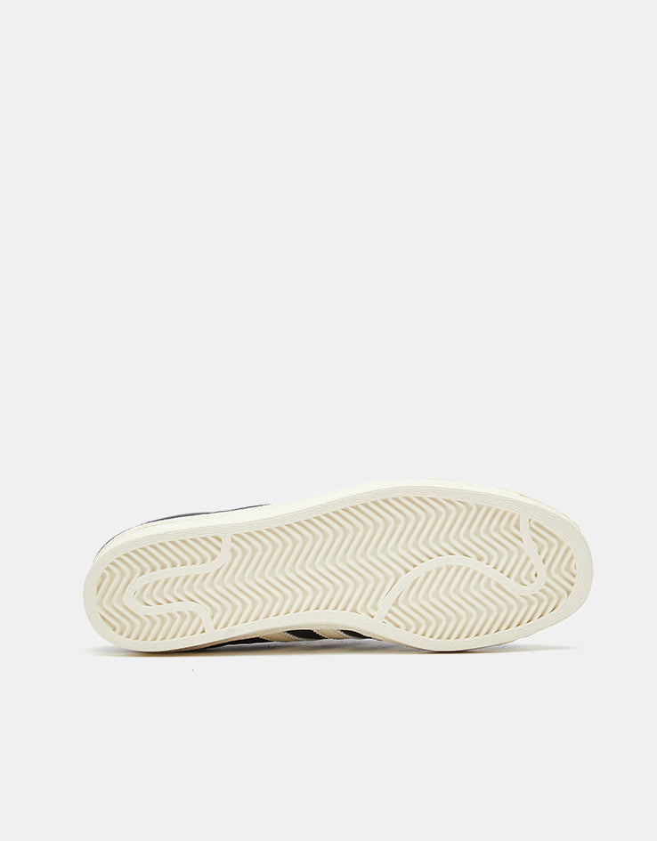 adidas Superstar 80 ADV Skate Shoes - Core Black/Cream White/Gold Metallic