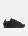 adidas Superstar ADV Skate Shoes - Core Black/Core Black/Gold Metallic