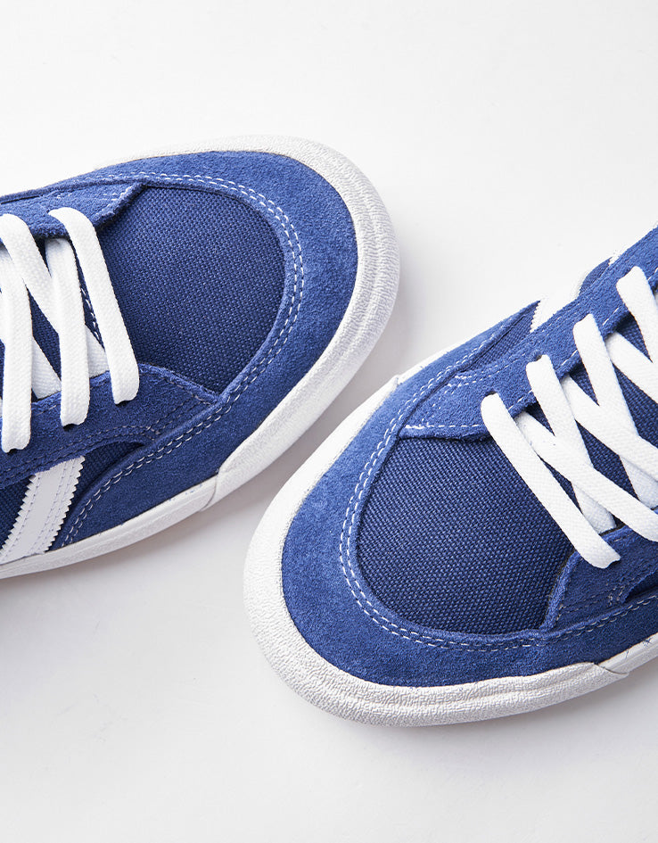 adidas Nora Skate Shoes - Dark Blue/White/Gold Metallic