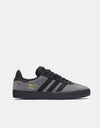 adidas Gazelle ADV Skate Shoes - Grey Six/Core Black/Gold Metallic