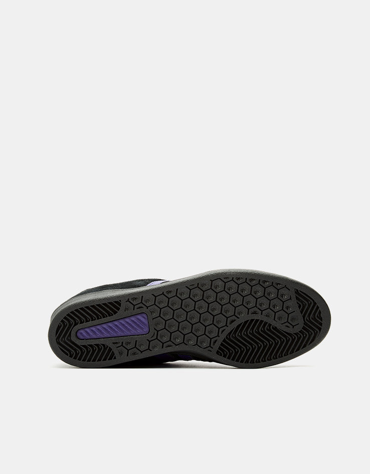 adidas Campus ADV Skate Shoes - Collegiate Purple/Core Black/Silver Metallic