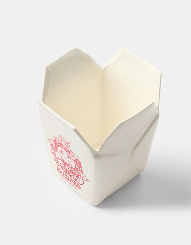 Ceramic Takeaway Box Pen Pot - White