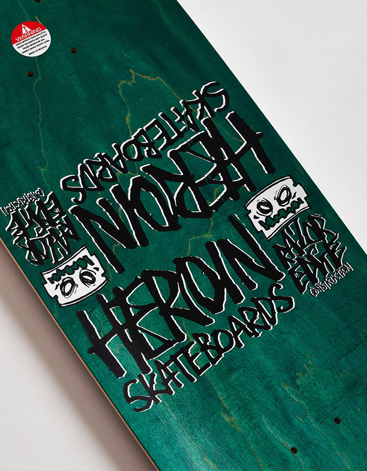 Heroin Razor Egg Merged Skateboard Deck - 9.25”