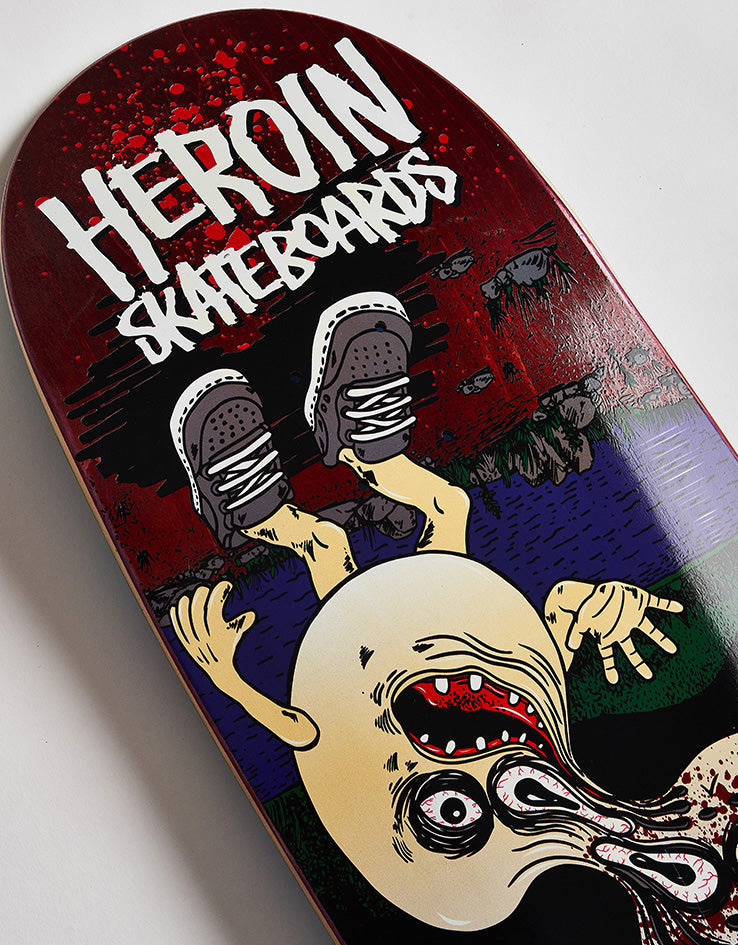 Heroin Curb Killer Merged Skateboard Deck - 10”