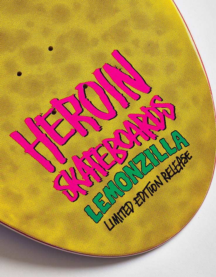 Heroin Lemonzilla Skateboard Deck - 13.25”