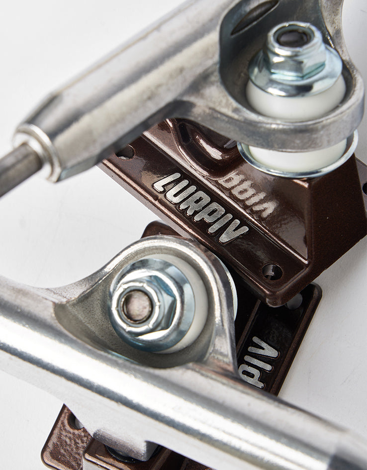 Lurpiv 3 Standard Skateboard Trucks - Polished/Brown (Pair)