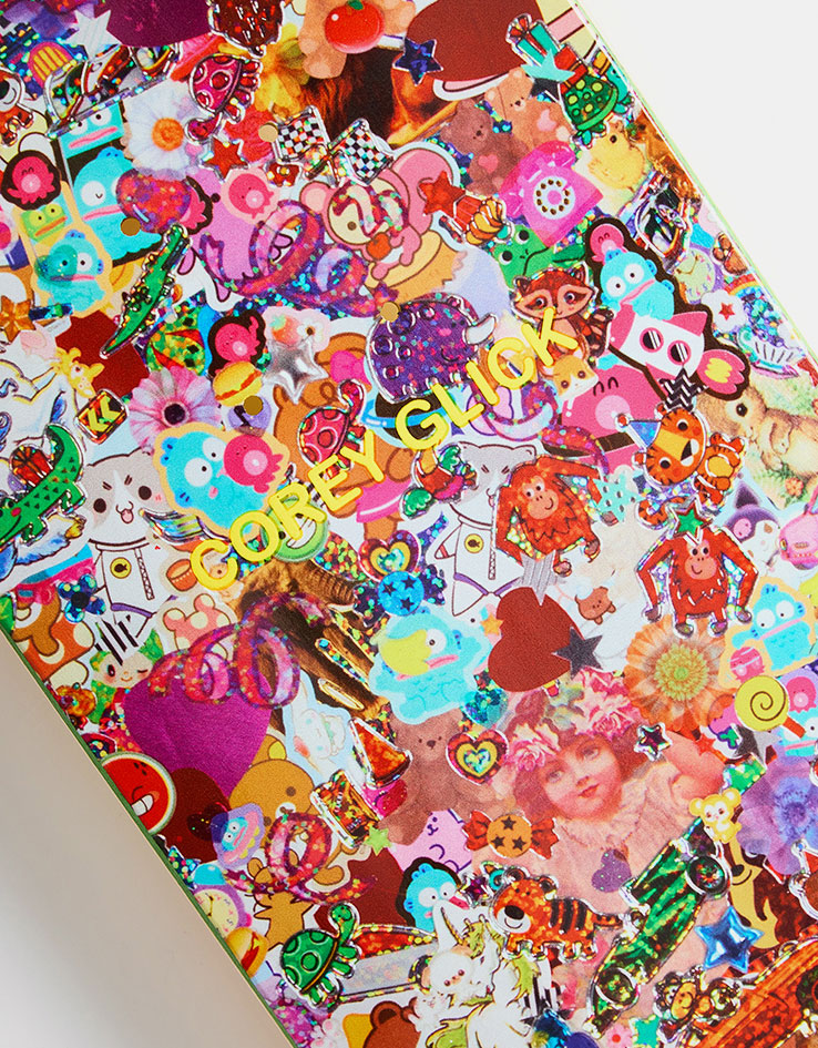 Sci-Fi Fantasy Glick Sticker Collage Skateboard Deck - 8.25"