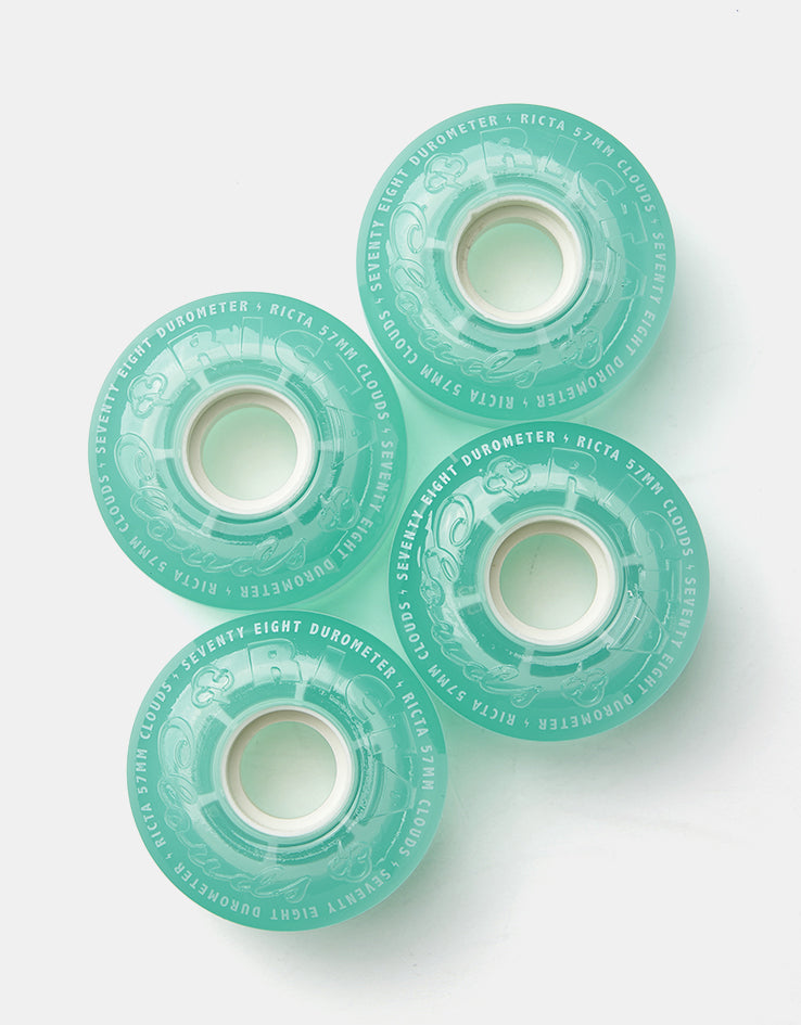 Ricta Clouds Aqua 78a Skateboard Wheels - 57mm