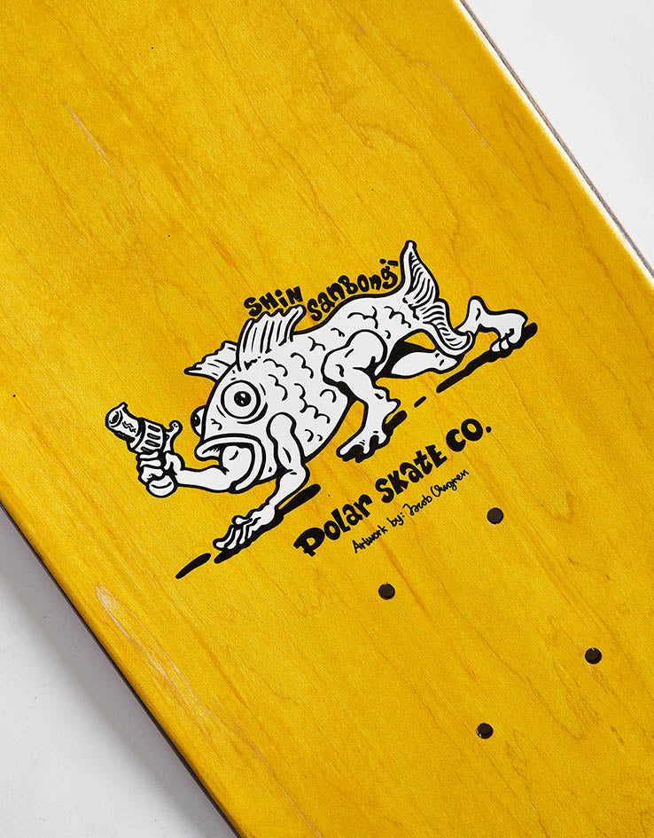 Polar Shin Bongi Boy Yellow Skateboard Deck - 8.25"